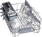 Balay 3VN4030BA, Vrijstaand, Slimline (45 cm), Wit, Wit, Knoppen, 1,75 m