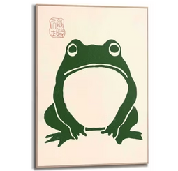 Framed - Poster - Japanese - Frog - 70x50