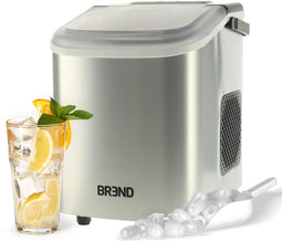 BREND BR-2213 - IJsblokjesmachine - 10 kg per dag - Zilver