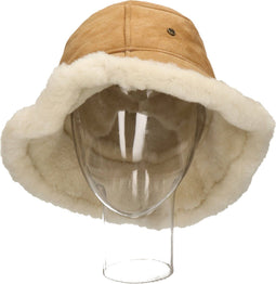 Warmbat Moree - Dames Muts - 100% Merino Wol - Cognac