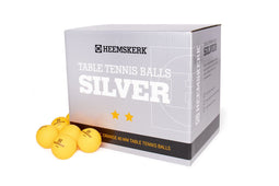 Heemskerk Silver Tafeltennisballen per 100 stuks - Oranje - 2 ster