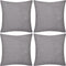 vidaXL - Kussenhoezen - katoen - 50 - x - 50 - cm - bruin - 4 - stuks
