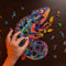 UNIDRAGON Houten Puzzel Voor Volwassenen Dier - Regenboogkleurige Kameleon - 314 stukjes - King Size 31x41 cm