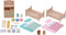 Sylvanian Families 4254 kinderslaapkamermeubels- inrichting poppenhuis- stapelbed- 25 onderdelen- 2 knuffelbeertjes