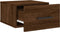 vidaXL - Nachtkastje - wandgemonteerd - 35x35x20 - cm - bruin - eikenkleur