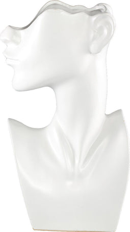 PTMD Jolie White ceramic pot elegant woman shape L