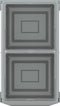 GROHE Inbouw Prullenbak - 2 afvalbakken 15L - Grijs (2 stuks)