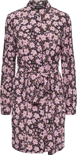 PIECES PCATHENA LS SHIRT DRESS QX BC - Dames Jurk - Maat 50