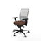 Piqueras y Crespo 3D036G0 - Bureaustoel - Verstelbare hoogte met armleuning - Wit Donkerbruin