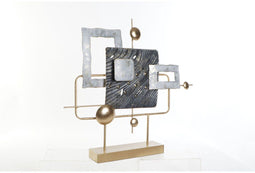 Decoratieve figuren DKD Home Decor Gouden Metaal Hemelsblauw (59 x 8.5 x 54.6 cm)