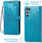 iMoshion Hoesje Geschikt voor Samsung Galaxy S21 FE Hoesje Met Pasjeshouder - iMoshion Mandala Bookcase - Turquoise