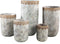PTMD Callie Ronde Bloempot - H60 x Ø31 cm - Cement - Wit