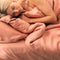 Coco & Cici - Tencel Sateen Hoeslaken 180 x 200 cm - 2 Persoons Beddengoed - Lyocell - Elastiek Rondom - Terra Roze - Extra Zacht