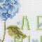 Thea Gouverneur - Borduurpakket met telpatroon - 2088A - Voorgesorteerde DMC Garens - Hortensia Alfabet - Aida - 34 cm x 36 cm - DIY Kit