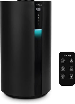 AirKing AKHU01BK - Ultrasoonbevochtiger - Topfill 3.5L - Hygrometer - Zwart