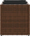 vidaXL - Plantenbakken - met - 3 - potten - 2 - st - 105x30x32 - cm - poly - rattan - bruin