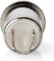 Nedis 3,5 mm Audioconnector - Recht - Female - Vernikkeld - Solderen - Diameter kabelinvoer: 4.0 mm - Metaal - Zilver - 25 Stuks - Envelop