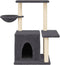 vidaXL - Kattenmeubel - met - sisal - krabpalen - 83 - cm - donkergrijs