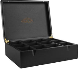 Nimma Theedoos - 12 Vaks - Magneetsluiting - Zwart