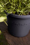 Elho Algarve Cilindro 30cm - Grote Bloempot voor Buiten - 100% Gerecycled Plastic - Antraciet
