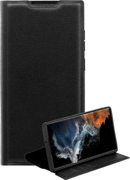 Vivanco Galaxy S23 Ultra - Flip Cover - 3 creditcardvakken met RFID-blocker - Zwart