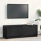 vidaXL - TV-kast - Zwart - Eiken - 102x35x36,5 - cm - Gelaagd - Hout