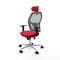 Jorquera Piqueras y Crespo 1D086N2 - Bureaustoel met hoofdsteun - Verstelbare hoogte - Rood