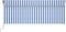 vidaXL - Luifel - automatisch - uittrekbaar - met - rolgordijn - 4,5x3 - m - blauw - wit