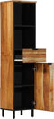 vidaXL - Badkamerkast - 38x33x160 - cm - Massief - Acaciahout