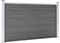 vidaXL - Schutting - 699x106 - cm - HKC - grijs