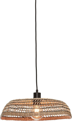 GOOD&MOJO Hanglamp Pantanal - Zeegras/Zwart - Ø45cm - Modern - Hanglampen Eetkamer, Slaapkamer, Woonkamer