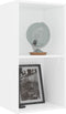 vidaXL Boekenkast met 2 schappen 40x30x76,5 cm spaanplaat wit
