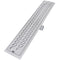 vidaXL - Doucheafvoer - rechthoekig - golf - 730x140 - mm - roestvrij - staal
