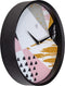 nXt - Stille Wandklok - 30 cm - Plastic - Multi - 'Grace'