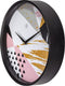 nXt - Stille Wandklok - 30 cm - Plastic - Multi - 'Grace'