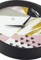 nXt - Stille Wandklok - 30 cm - Plastic - Multi - 'Grace'