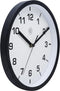 nXt - Wandklok - 20cm - Plastic - Zwart - 'Easy Small'