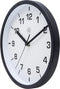 nXt - Wandklok - 20cm - Plastic - Zwart - 'Easy Small'