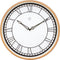 nXt - Wandklok - 30 cm - Plastic - Wit / Matt Roze - 'Kyle'