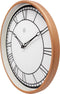 nXt - Wandklok - 30 cm - Plastic - Wit / Matt Roze - 'Kyle'