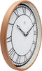 nXt - Wandklok - 30 cm - Plastic - Wit / Matt Roze - 'Kyle'