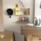 nXt - Wandklok - 30 cm - Plastic - Zwart - 'Bowl'