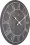 nXt - Wandklok - 40 cm - Hout - Zwart - 'Paul'