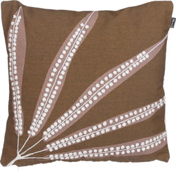 In The Mood Collection Seattle Sierkussen - L50 x B50 cm - Gebloemd - Bruin