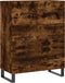 vidaXL - Dressoir - 69,5x34x90 - cm - bewerkt - hout - gerookt - eikenkleurig