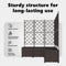 vidaXL - Tuinplanner - met - Trellis - - - 5 - stuks - - - Bruin - - - 120x120x143 - cm
