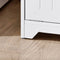 SoBuy BZR150-W - Hoge Badkamerkast - 2 Afneembare Wasmanden - Wit