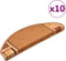 vidaXL - Trapmatten - zelfklevend - 10 - st - 65x21x4 - cm - beige