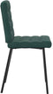 vidaXL - Eetkamerstoelen - 2 - st - fluweel - donkergroen