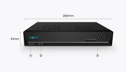 Reolink NVS8 - 8-Kanaals POE NVR - 24/7 opname tot 16 MP - Zwart